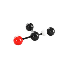 3D Model of Acetic Acid Molecule