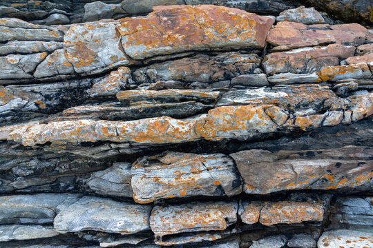 Weathered Coastal Rocks in Galicia
