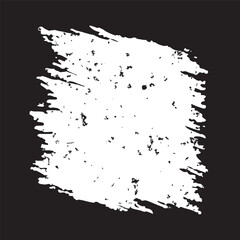 Square Black Slanted Brush Stroke Rough Frame Background with White Copy Space