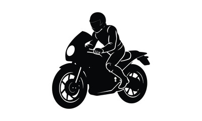 Fototapeta premium man on motorcycle