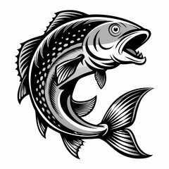 black and white fish