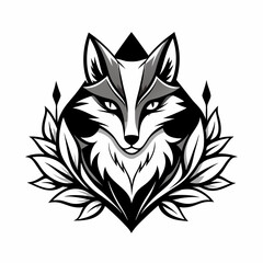 wolf tribal tattoo