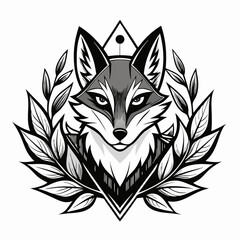 fox head vector