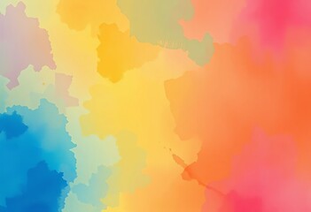 Obraz premium Abstract watercolor wash background, vibrant hues blend seamlessly, tones, blot