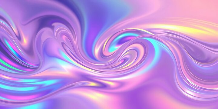 Abstract swirling iridescent textures simulating a quantum wave function, rainbow hues,  aesthetic,  surreal