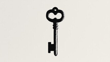 A logo featuring a key that conveys the concepts of security, protection, and belonging.