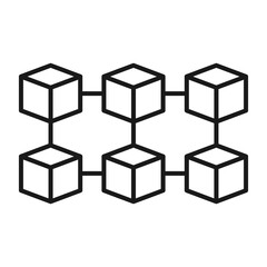 Blockchain Line icon
