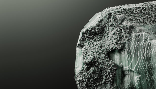 Abstract green stone Formation 