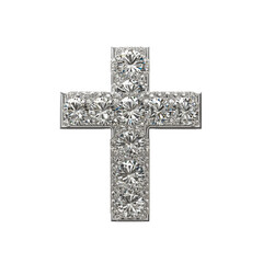 Diamond-Encrusted Cross Pendant Luxury Religious Jewelry