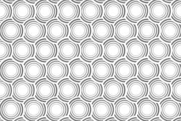 Grey vector seamless pattern with bold striped circles. Stylish geometric texture. Modern abstract background. Abstract seamless pattern with circles. seamless retro pattern. Grey pattern. Metal. Grey