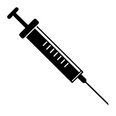 Fototapeta premium Medical syringe with needle for injection and vaccination