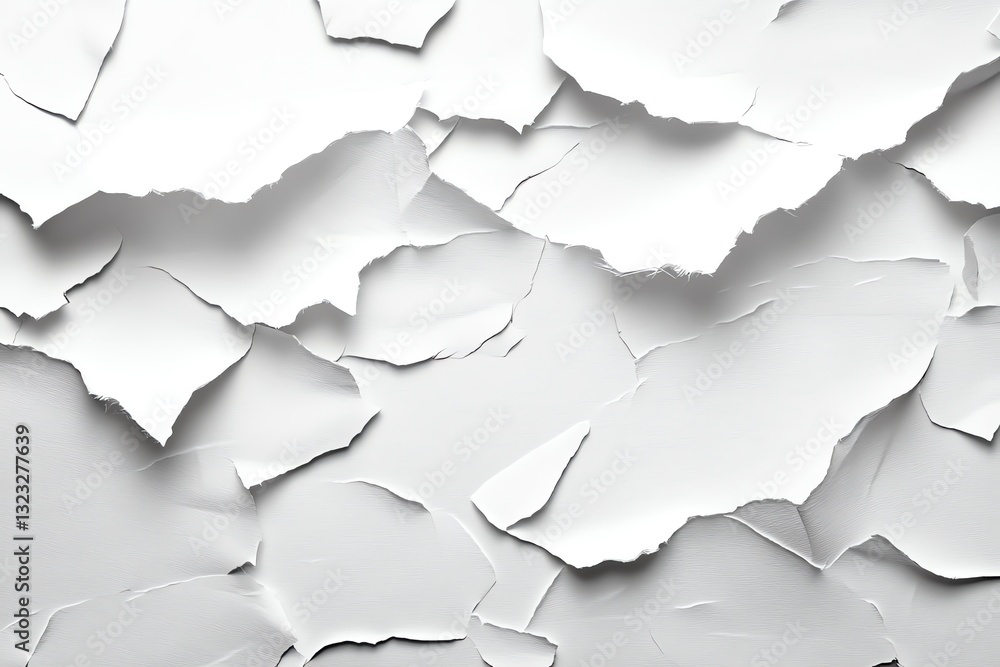 Aufkleber peeling white paint creating abstract texture and pattern surface