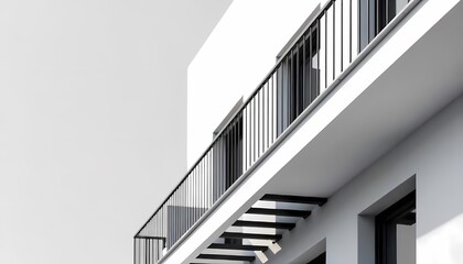 High steel and glass architecture details define the modern office building's urban facade