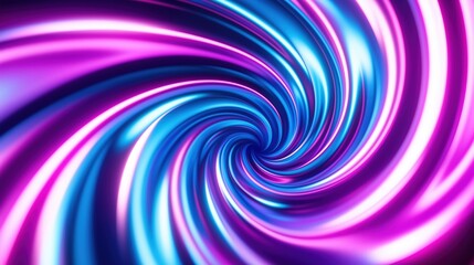 Obraz premium Vibrant Fractal Spiral in Bright Colors