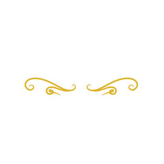 curly line divider gold