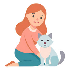 Cute and Playful Illustration of a Mother for Happy Mothers Day PNG