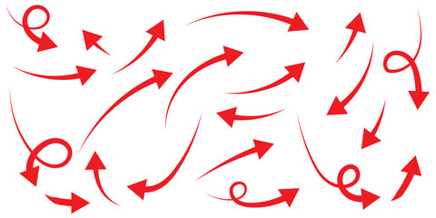 Black arrows set. Curved arrows. Arrow sign. Flat style icons. 1176