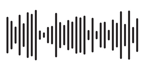 sound icon set. digital recorder voice audio wave vector symbol. soundwave frequency icon in black and white color. 1176
