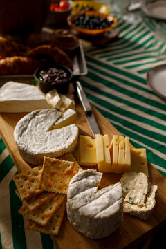 Cheese platter display