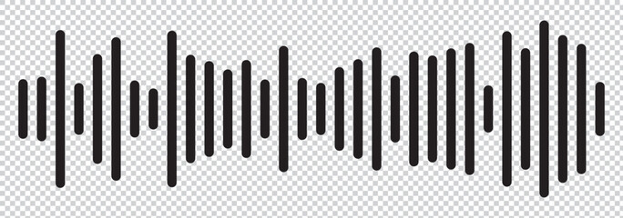 good music sound wave logo illustration . 1176