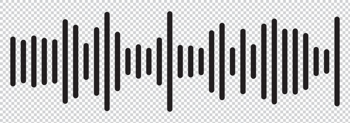 good music sound wave logo illustration . 1176