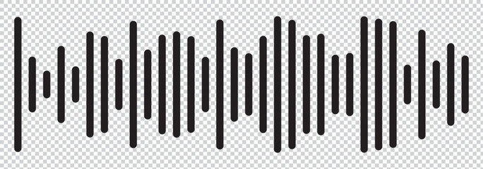 good music sound wave logo illustration . 1176