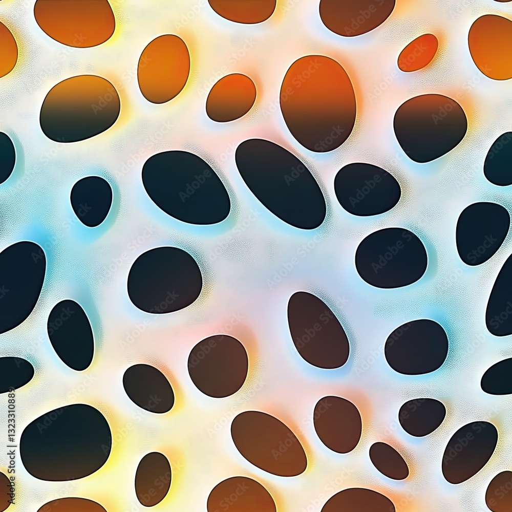 Poster abstract reticulated seamless pattern soft gradient fill design for fashion branding and web