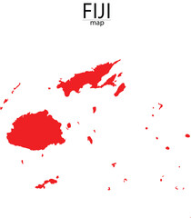 fiji in red colour and with trasparent backgrounde