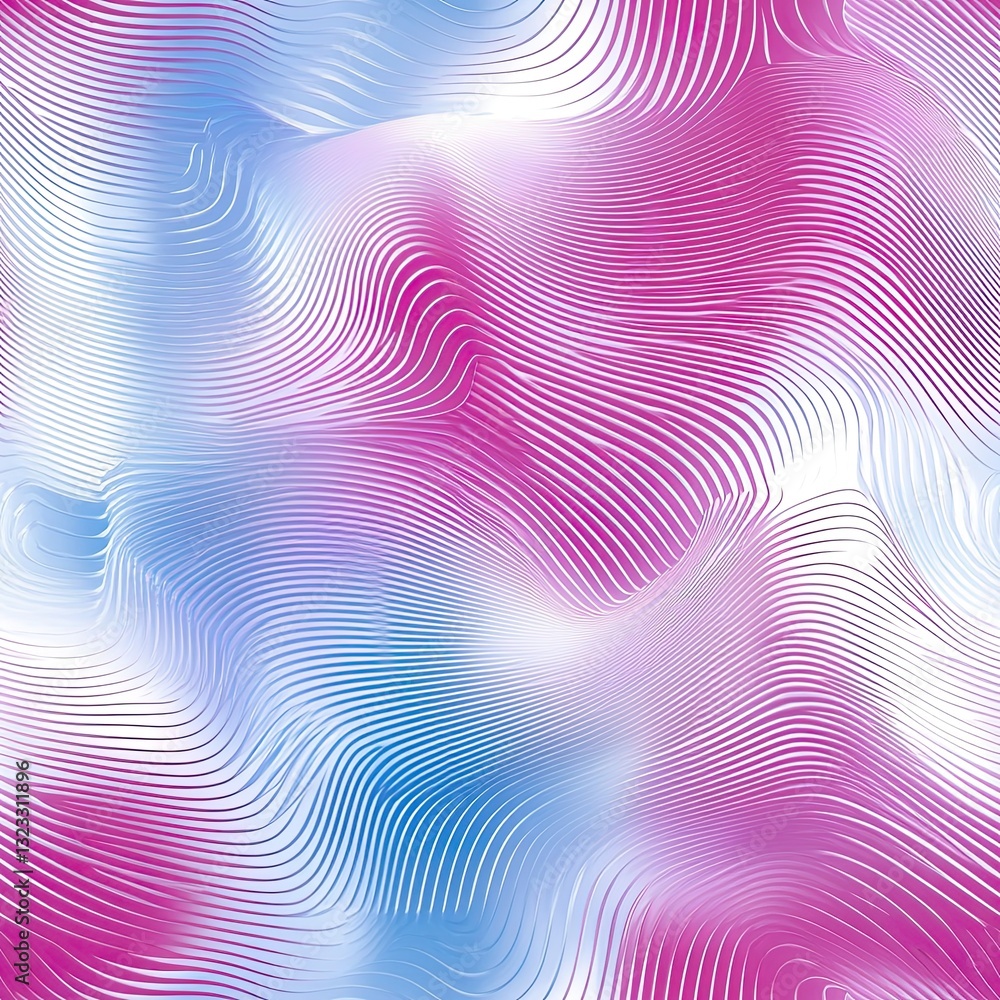 Poster abstract ripple design asymmetrical wave seamless pattern