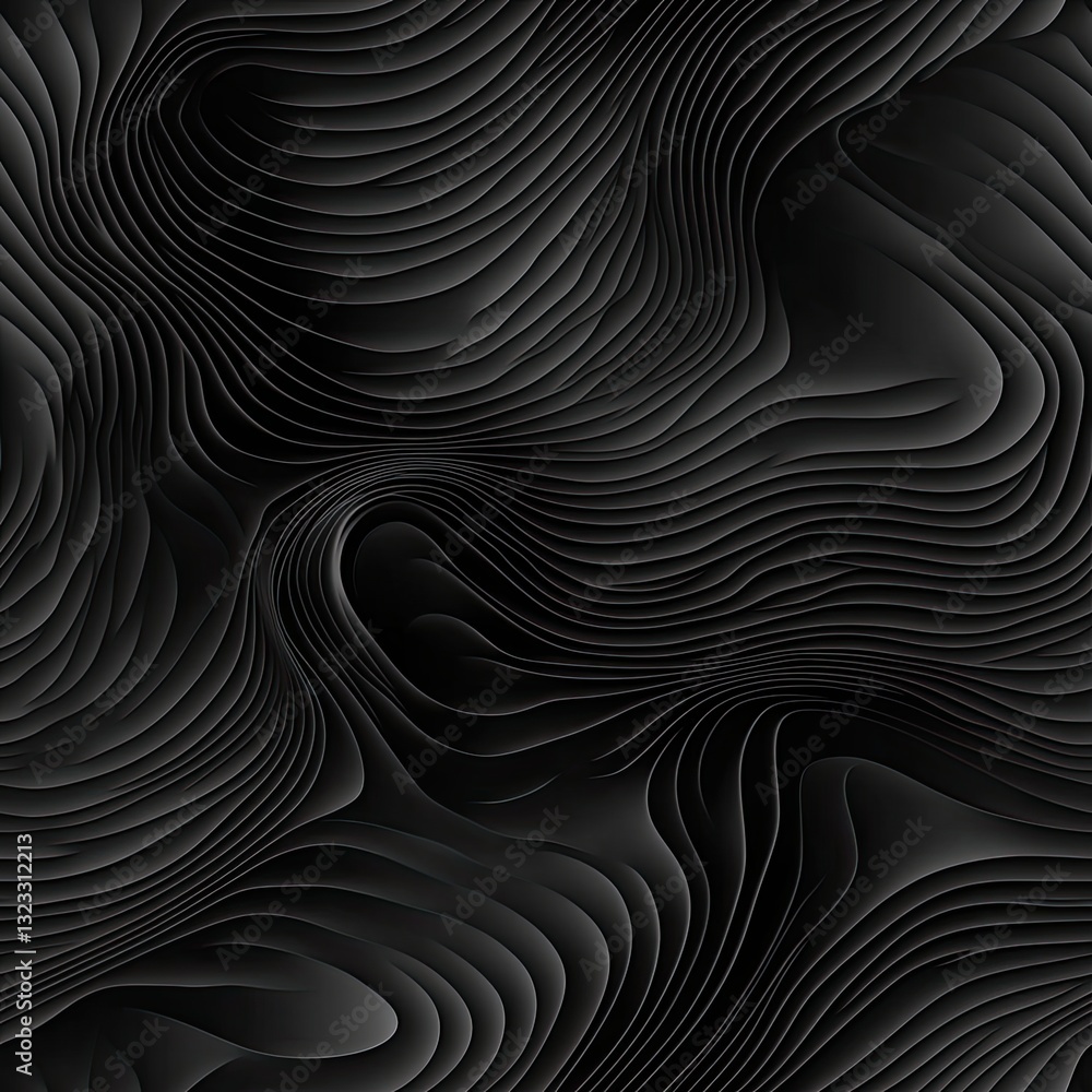 Aufkleber abstract ripple design scattered uneven wave seamless pattern