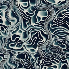 Fototapeta premium Abstract Seamless Pattern Rippled Wave Textures for Design Projects