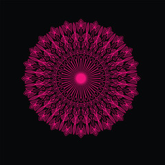 pink flower mandala