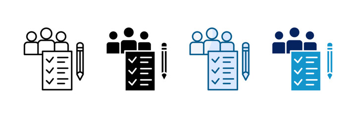 Checklist Icon Set Multiple Style Collection