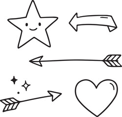 set of vector arrows