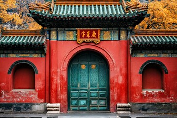 Fototapeta premium chinese temple door