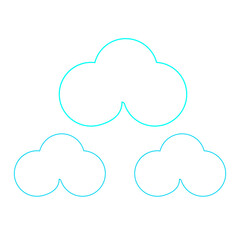 Minimalist Cloud Formation in Abstract Style