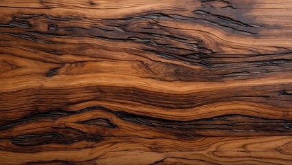 Almond wood texture with rich dark brown streaks flowing across a smooth golden brown surface creating a natural organic pattern.