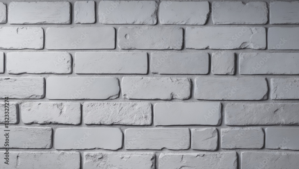 Poster gray textured brick wall background with even horizontal layout showcasing vertical and horizontal m