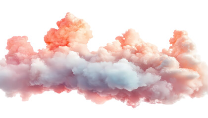 Pastel Pink  Blue Clouds PNG Texture on transparent background