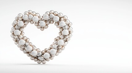 Obraz premium Heart-shaped design made of elegant decorative elements.