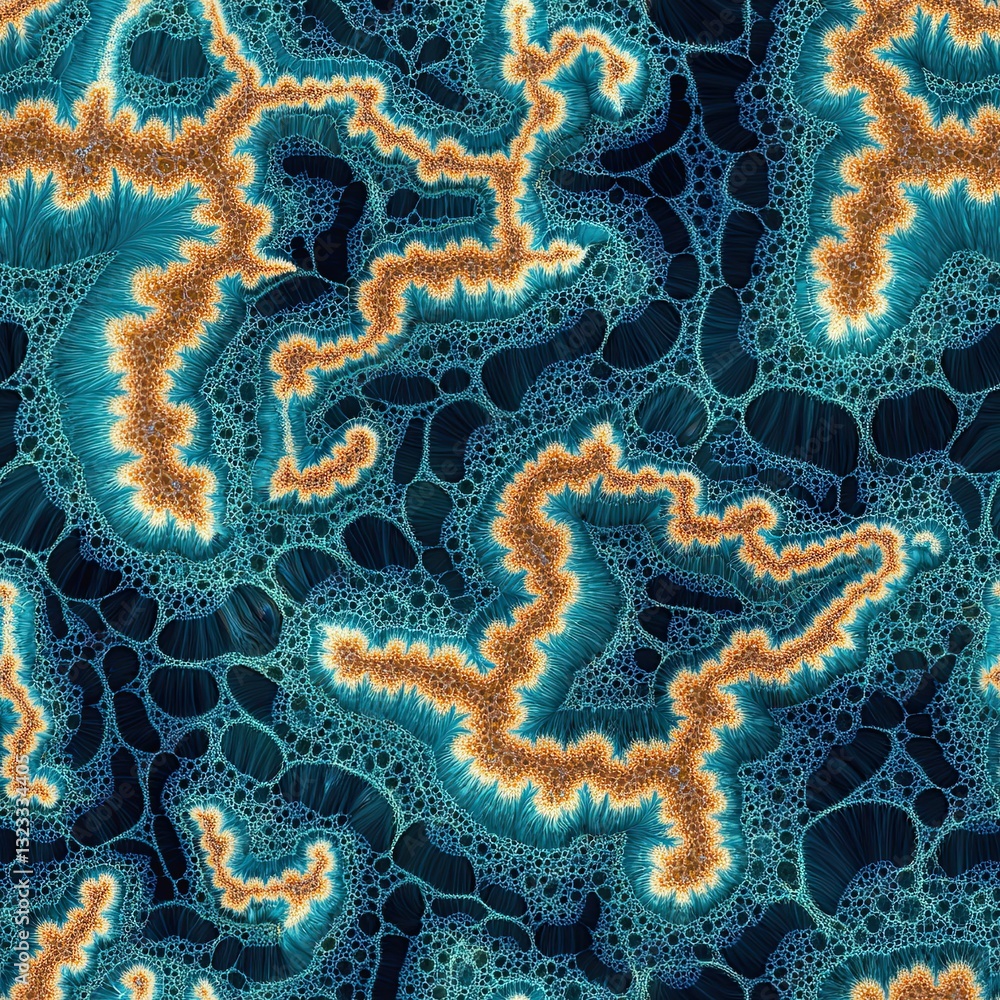 Poster artistic satellite patterns fractal like celestial designs for tech space and abstract art