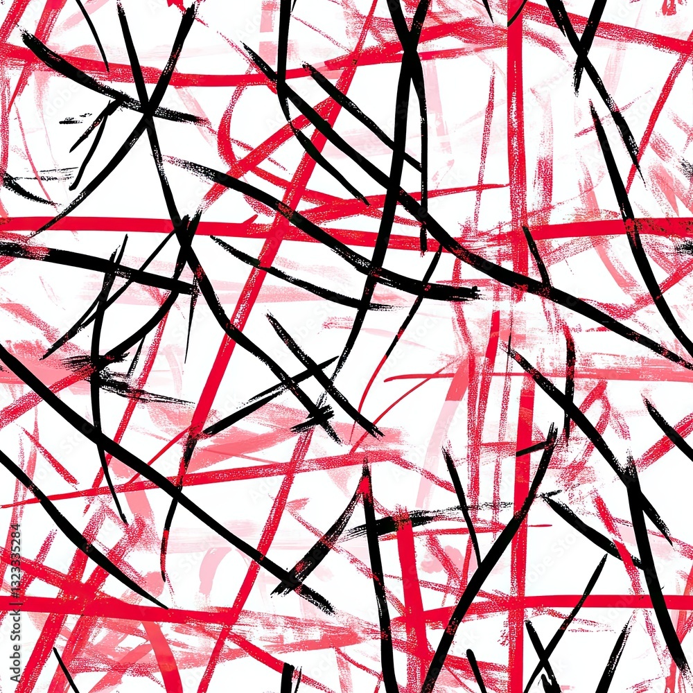 Poster artistic scribble patterns layered crisscrossing design for trendy backgrounds