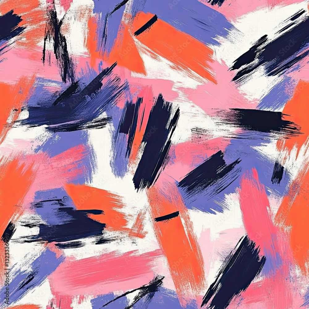 Poster artistic paintbrush scribble patterns abstract texture background