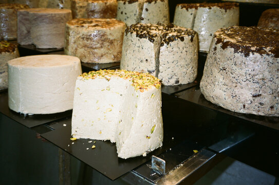 Traditional Halva Display At Market