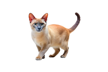 Obraz premium Tonkinese Cat PNG Image – HD and Isolated for Design Use