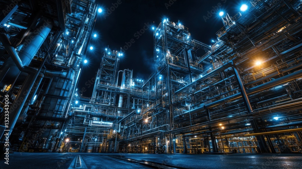 Poster a manufacturing plant implementing ai-driven predictive safety analytics