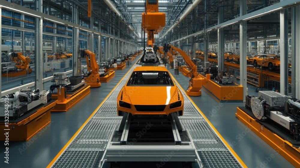 Poster a manufacturing plant implementing ai-driven predictive safety analytics