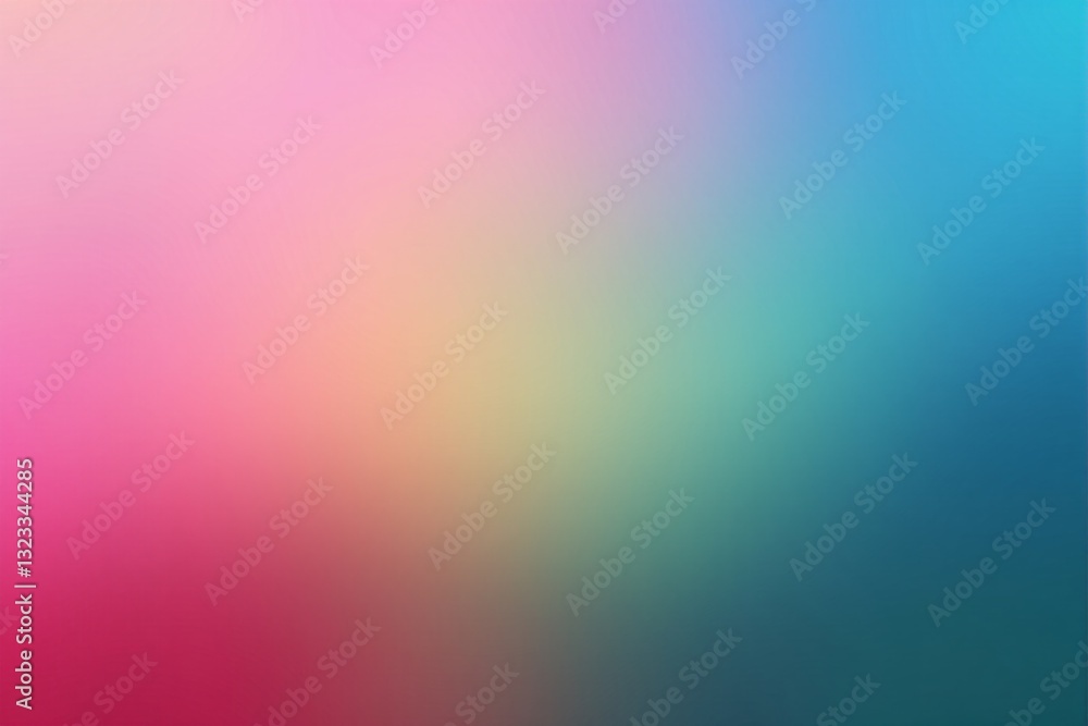 Poster abstract gradient background with soft transitions of pink, blue, and green tones, creating a smooth