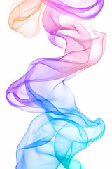 Fototapeta premium Abstract, colorful, swirling, translucent smoke patterns