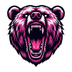 Bear head vector and illustrations.